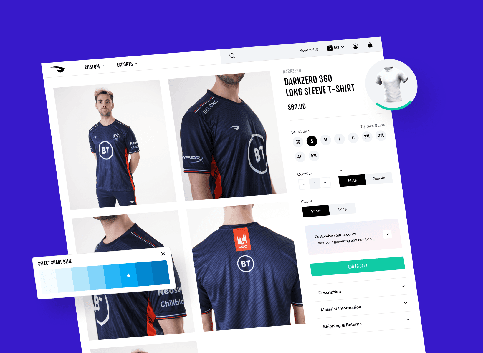 Raven. Custom Esports Gaming Jerseys. Design & Print